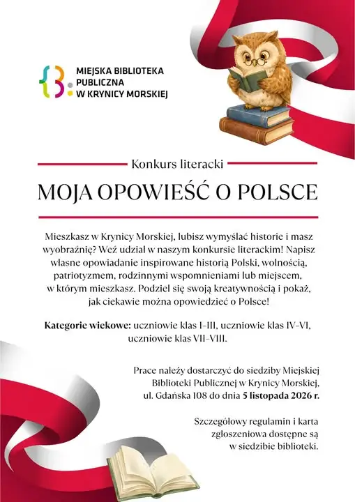 Konkurs literacki w Krynicy Morskiej – napisz opowiadanie o Polsce
