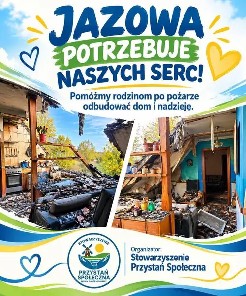 Jazowa po pożarze: trwa zbiórka na rzecz poszkodowanych rodzin