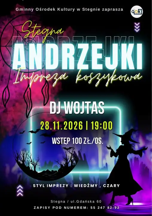 Andrzejki dla dorosłych w Stegnie – magiczna impreza koszykowa już 28 listopada